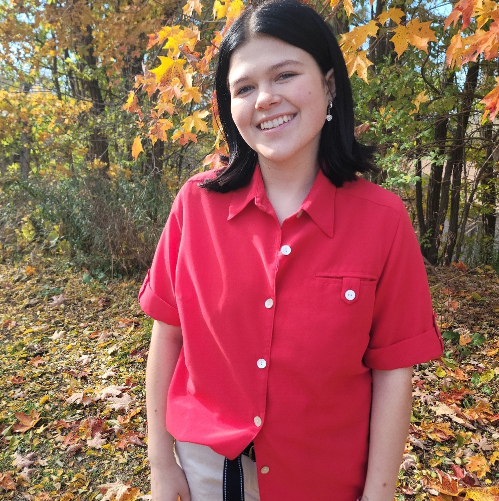 Travel Smith Red Blouse